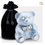 Metalen urn - CuddleBear Child w Crystal blauw - 0,43 Liter