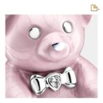 Metalen urn - CuddleBear Child w Crystal roze - 0,43 Liter