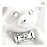 Metalen urn - CuddleBear Child w Crystal wit - 0,43 Liter