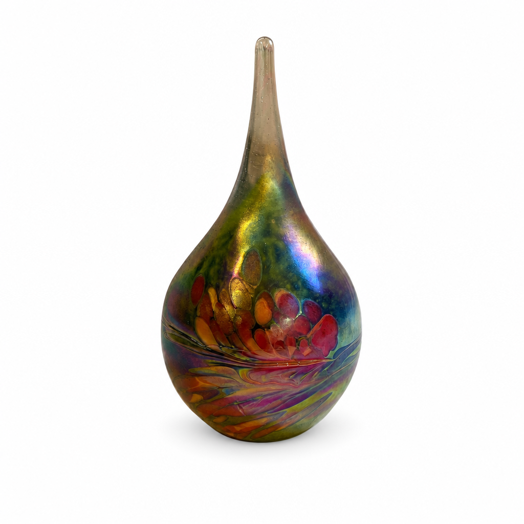Metalen urn - Druppel klein Groen Multicolor - productfoto