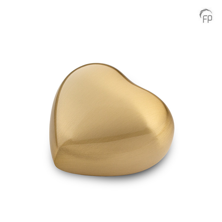 Metalen urn - keepsake hart goud - 0,08 Liter Metalen urn - keepsake hart goud - 0,08 Liter