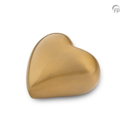 Metalen urn - keepsake hart goud - 0,08 Liter
