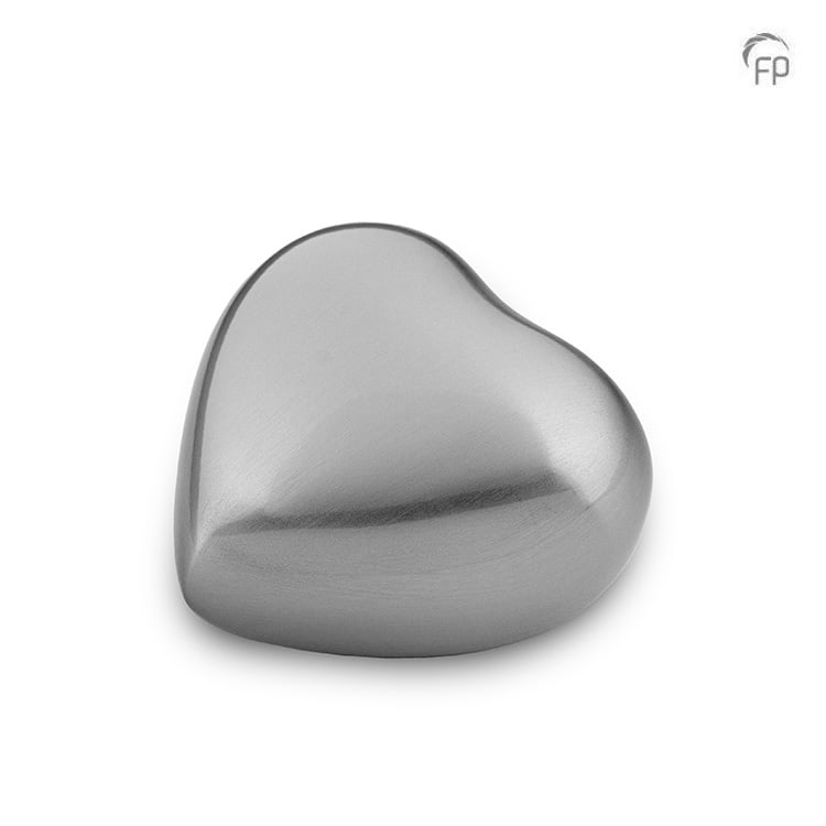 Metalen urn - keepsake hart met gravure - 0,08 Liter Metalen urn - keepsake hart met gravure - 0,08 Liter