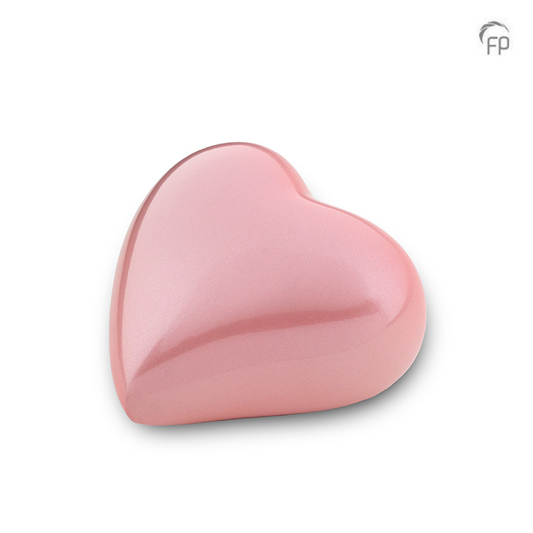 Metalen urn - keepsake hart roze - 0,08 Liter Metalen urn - keepsake hart roze - 0,08 Liter