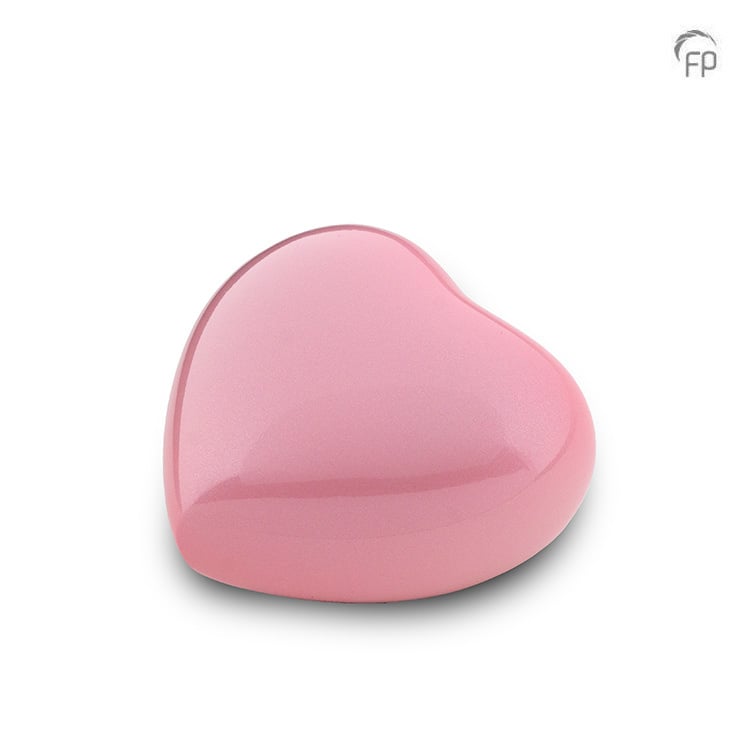 Metalen urn - keepsake hart Satori roze - 0,08 Liter Metalen urn - keepsake hart Satori roze - 0,08 Liter