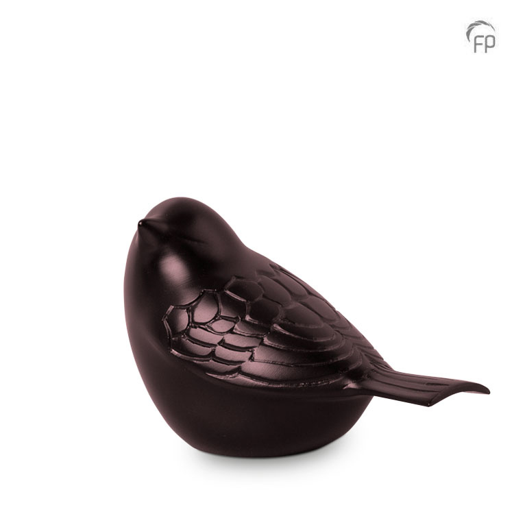 Metalen urn - keepsake Songbird brons - 0,10 Liter Metalen urn - keepsake Songbird brons - 0,10 Liter