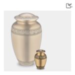 Metalen urn - Klassiek goud - 0,07 Liter