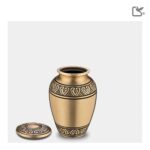 Metalen urn - Klassiek goud - 0,07 Liter