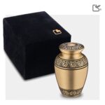 Metalen urn - Klassiek goud - 0,07 Liter
