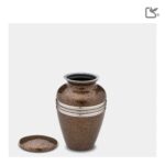 Metalen urn - Klassiek Speckled Auburn - wit - 0,07 Liter