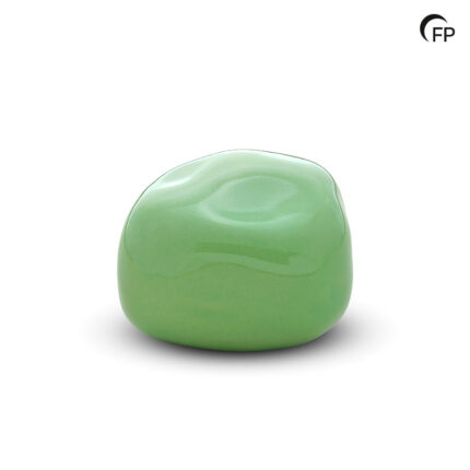 Metalen urn - Knuffelkeitje glanzend appelgroen - 0,05 Liter