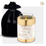 Metalen urn - Mother Tealight goud - 0,41 Liter