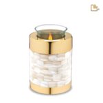 Metalen urn - Mother Tealight goud - 0,41 Liter