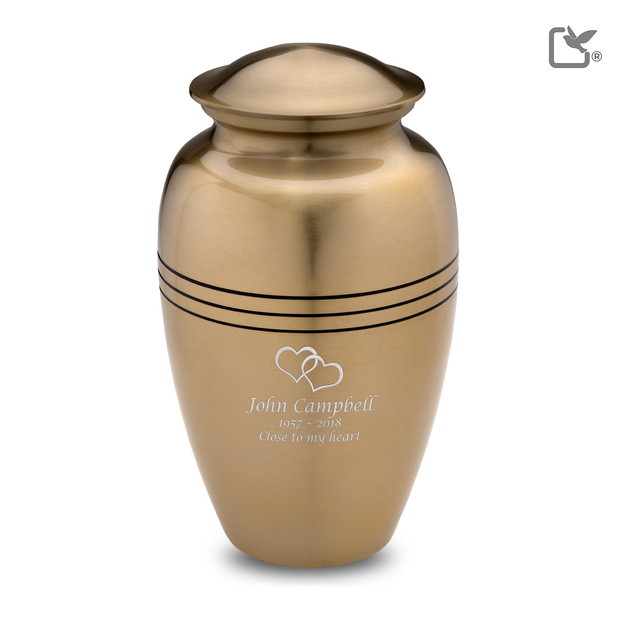 Metalen urn - Radiance goud - 3,36 Liter Metalen urn - Radiance goud - 3,36 Liter