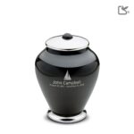 Metalen urn - Simplicity antraciet - 0,80 Liter