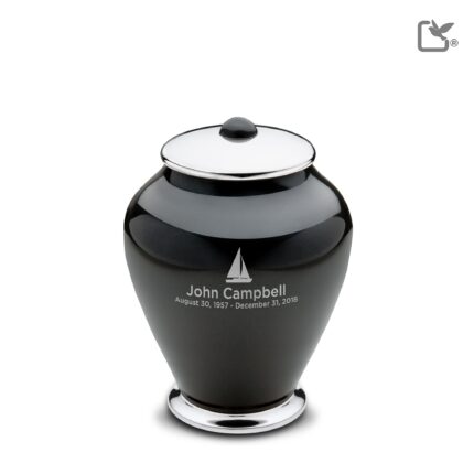 Metalen urn - Simplicity antraciet - 0,80 Liter