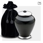 Metalen urn - Simplicity antraciet - 0,80 Liter