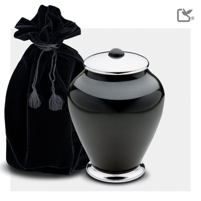 Metalen urn - Simplicity antraciet - 0,80 Liter