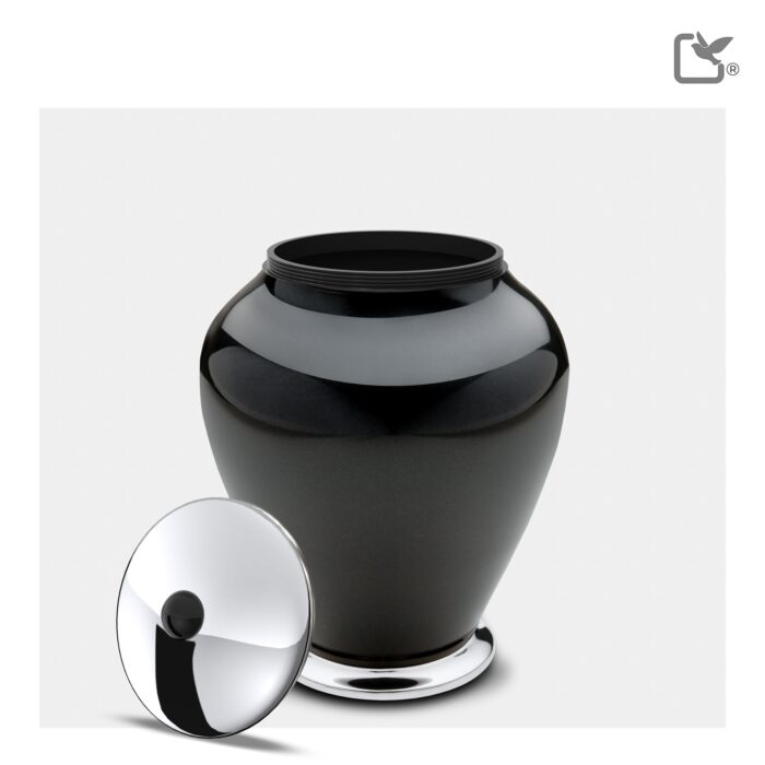 Metalen urn - Simplicity antraciet - 0,80 Liter