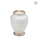 Metalen urn - Simplicity wit - 0,80 Liter