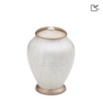 Metalen urn - Simplicity wit - 0,80 Liter