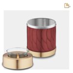 Metalen urn - Tealight Crimson goud - 0,41 Liter