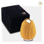 Metalen urn - Tulp geel - 0,11 Liter