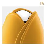 Metalen urn - Tulp geel - 0,66 Liter