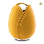 Metalen urn - Tulp geel - 5,31 Liter