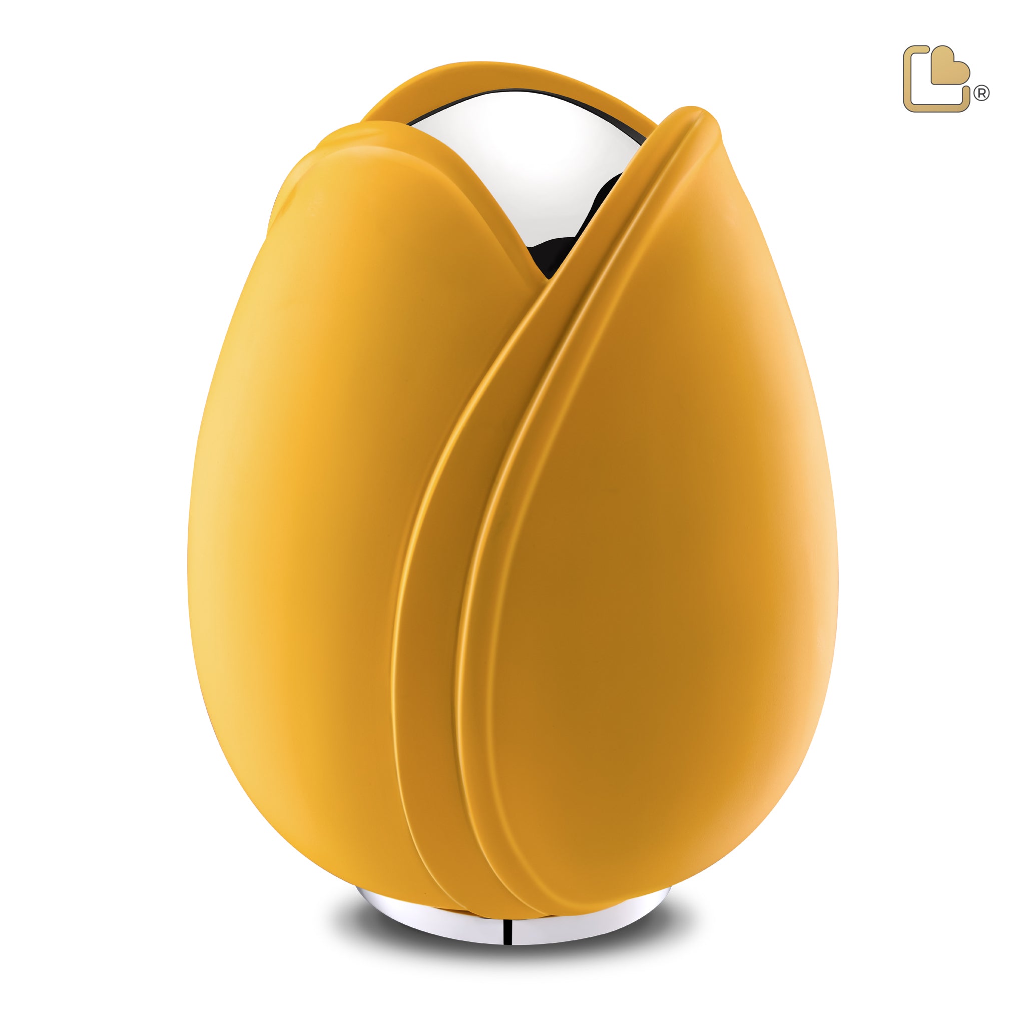 Metalen urn - Tulp geel - 5,31 Liter Metalen urn - Tulp geel - 5,31 Liter