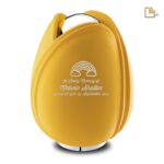 Metalen urn - Tulp geel - 5,31 Liter