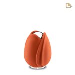 Metalen urn - Tulp oranje - 0,11 Liter