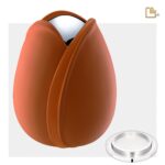 Metalen urn - Tulp oranje - 5,31 Liter