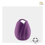 Metalen urn - Tulp paars - 0,11 Liter