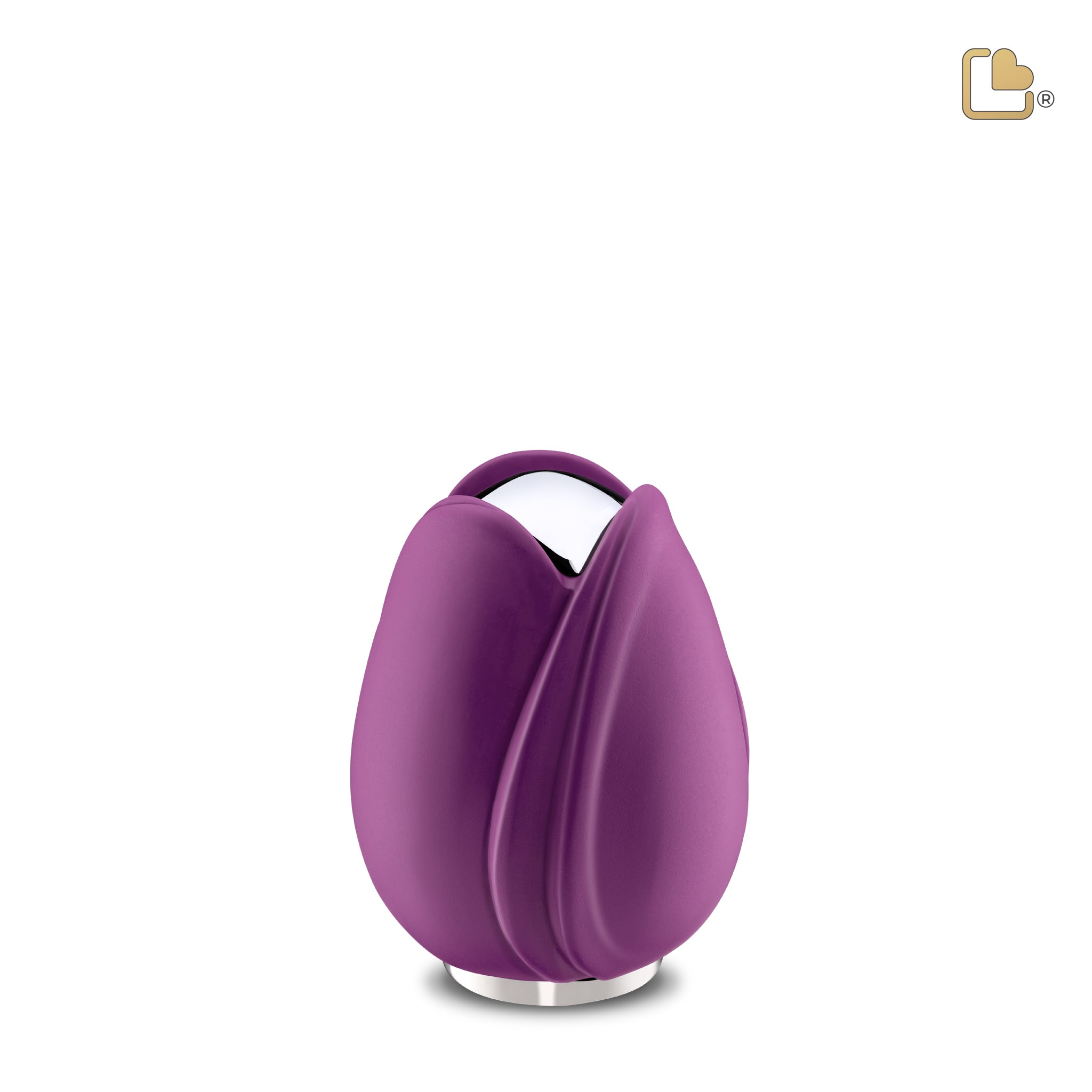 Metalen urn - Tulp paars - 0,11 Liter Metalen urn - Tulp paars - 0,11 Liter