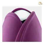 Metalen urn - Tulp paars - 0,66 Liter