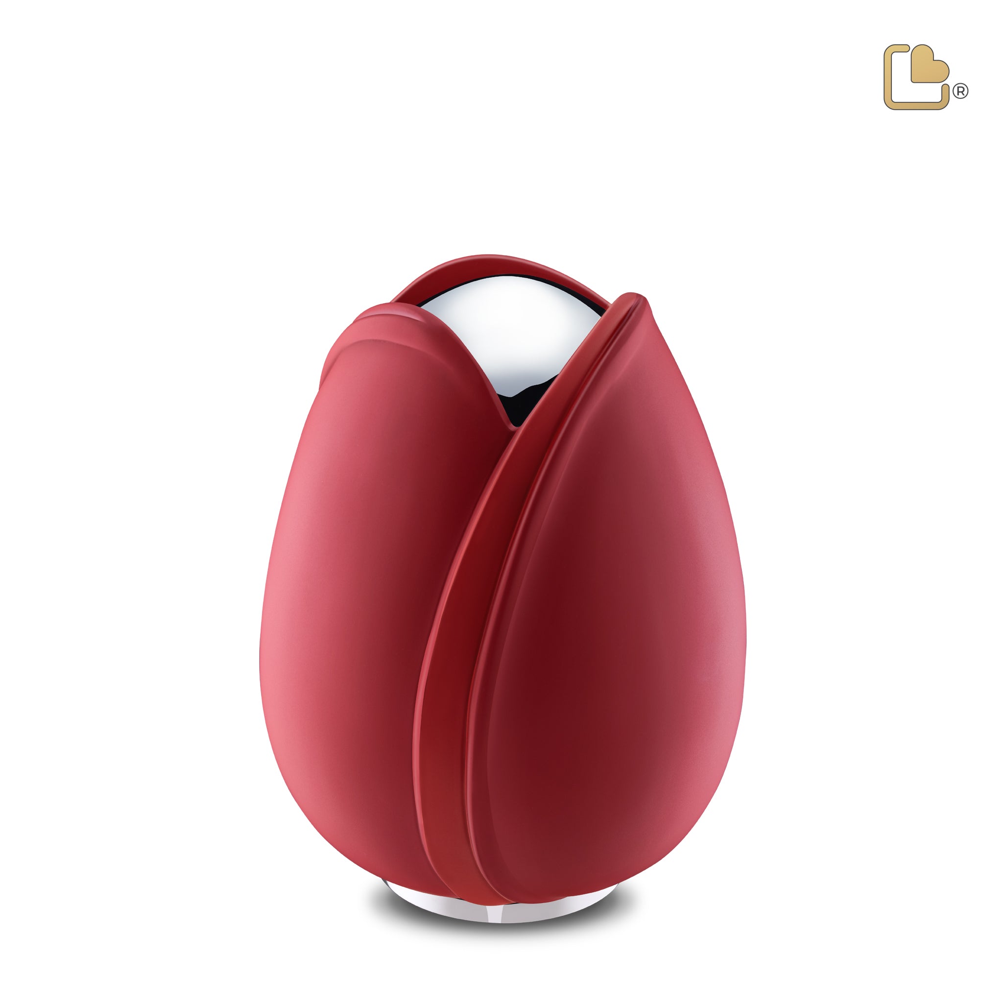 Metalen urn - Tulp rood - 0,66 Liter Metalen urn - Tulp rood - 0,66 Liter