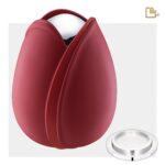 Metalen urn - Tulp rood - 5,31 Liter