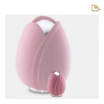 Metalen urn - Tulp roze - 0,11 Liter