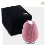 Metalen urn - Tulp roze - 0,11 Liter