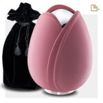 Metalen urn - Tulp roze - 5,31 Liter
