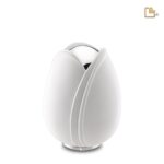 Metalen urn - Tulp wit - 0,66 Liter