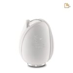 Metalen urn - Tulp wit - 0,66 Liter