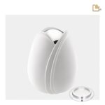 Metalen urn - Tulp wit - 0,66 Liter