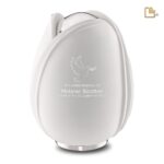 Metalen urn - Tulp wit - 5,31 Liter