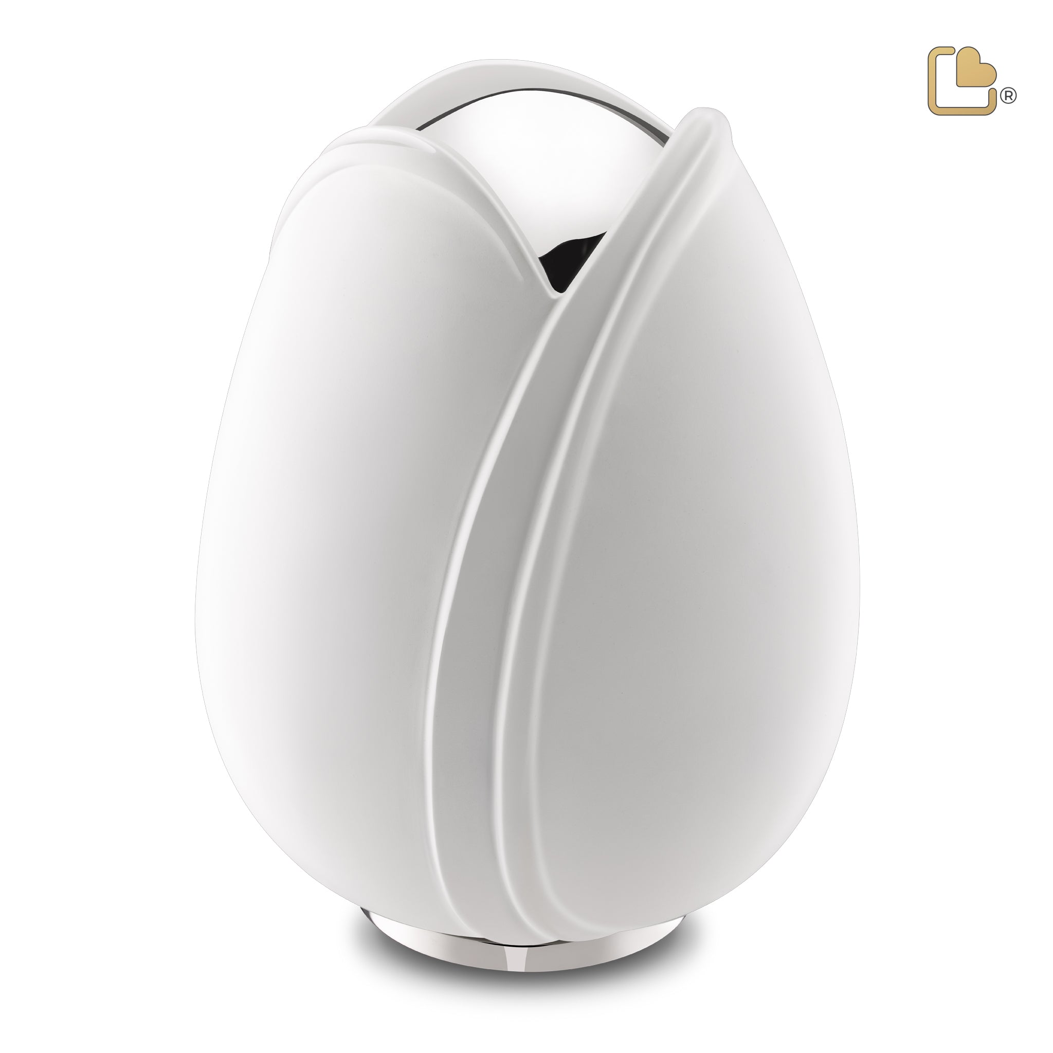 Metalen urn - Tulp wit - 5,31 Liter Metalen urn - Tulp wit - 5,31 Liter