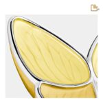 Metalen urn - Wings of Hope geel - 0,41 Liter
