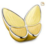 Metalen urn - Wings of Hope geel - 3,61 Liter