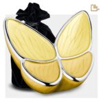 Metalen urn - Wings of Hope geel - 3,61 Liter