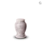 Natuurstenen urn - Marmeren keepsake grijs - 0,15 Liter
